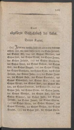 Das abgekürzte Geschichtbuch des Lukas