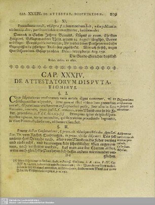 Cap. XXXIV. De Attestatorum Disputationibus