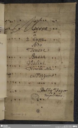 Masses - Mus.2200-D-1 : V (5), orch, org - D; ShearonF 1993 A.II.2