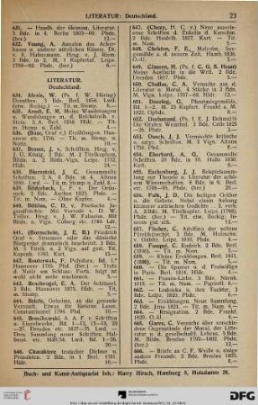 Literatur (Nr. 634-958)