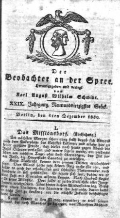 49. Stueck, 6. Dezember 1830