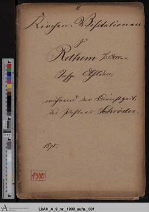 Rethem: Visitationsakten