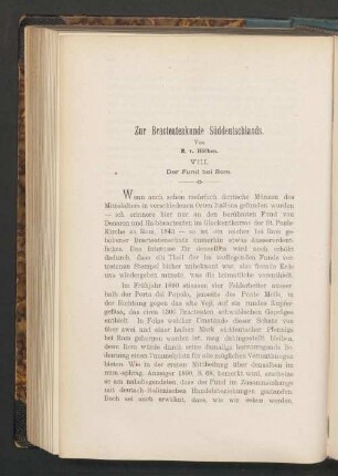 Zur Bracteatenkunde Süddeutschlands
