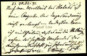 5-10-8-9.0000: Hünten, Professor Emil, Maler; diverse Schreiben ff.: Tagesordnung der Deutschen-Kunst-Genossenschaft