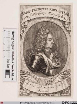 Bildnis Boris Petrowitsch Graf Scheremetjew