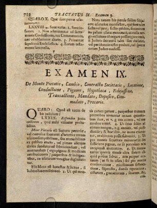 712-718, Examen IX