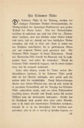 Die Teltower Rübe
