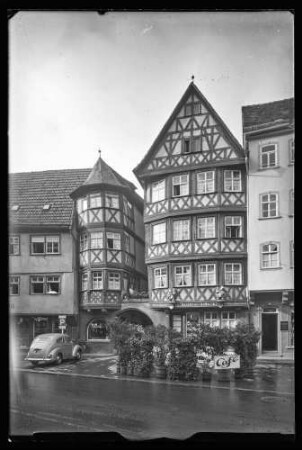 Marktplatz 12 (Konditorei Hahn) mit Vorplatz und Durchgang zur Münzgasse