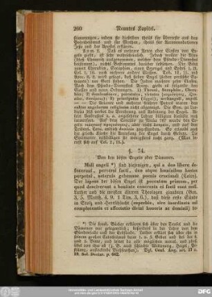 §. 74. Von den bösen Engeln oder Dämonen.