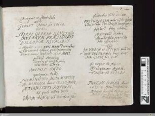 Gedicht von Paul Jenisch und Besitzvermerk von Joseph Jenisch