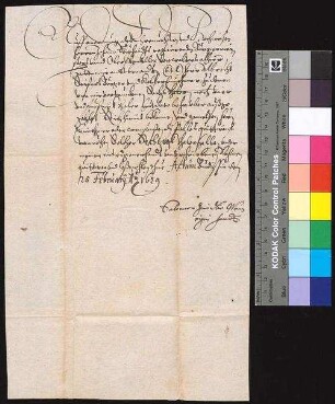 Salomon Zeidler aus Görlitz bestätigt, dass der Rat der Stadt Bautzen ihm einen Abschlag auf die ihm zustehenden Zinsen in Höhe von 60 Talern gezahlt hat.