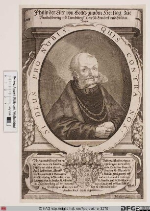 Bildnis Philipp d. Ä., Herzog zu Braunschweig-Lüneburg-L.-Grubenhagen (reg. 1494-1551)