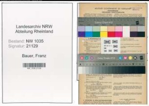 Entnazifizierung Franz Bauer , geb. 24.04.1914 (Buchhalter)