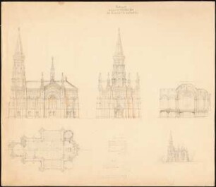 Zionskirche, Berlin: Grundriss, Ansichten, Schnitte