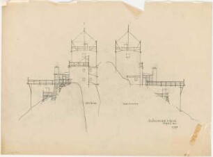 Döllgast, Hans; Zugspitze; Münchner Haus - Westseite; Ostseite (Ansichten)