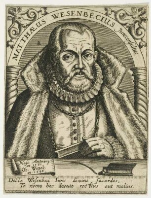 Bildnis des Matthaeus Wesenbecius