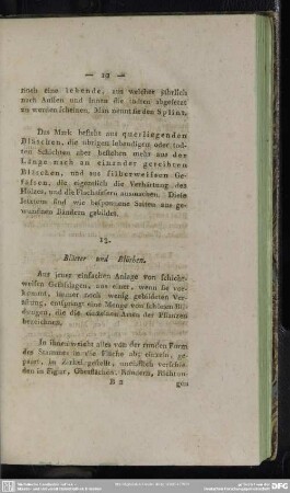 13. Blätter und Blüthen