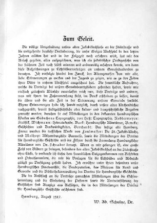 Zum Geleit.