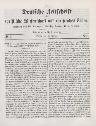 41-48 "Geschichte des christlichen Lebens in der rheinisch-estphälischen evangelischen Kirche", von Max Göbel