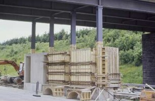 Pendelstützen-Sicherung, durch Stahlbetonscheiben