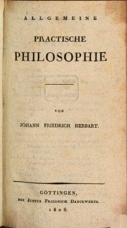 Allgemeine praktische Philosophie