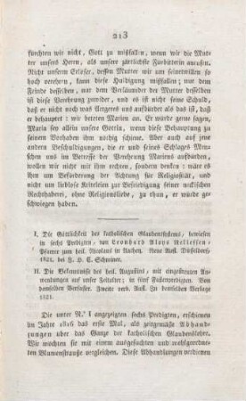 213-219 Rezensionen von Leonhard Aloys Nellesen
