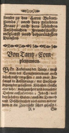 Von Tantz-Complementen.