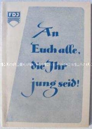 Dokumente der 12. Tagung des FDJ-Zentralrats 1956
