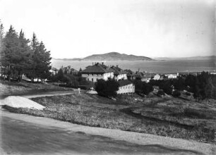 Blick über Presidio : Blick auf eine Wohnsiedlung in Presidio; im Hintergrund das Golden Gate