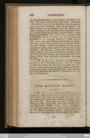 Zum Dritten Buch.