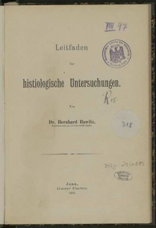 Leitfaden für histologische Untersuchungen