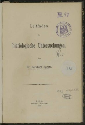 Leitfaden für histologische Untersuchungen