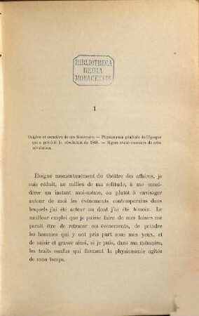 Souvenirs de Alexis de Tocqueville p. p. le Cte de Tocqueville