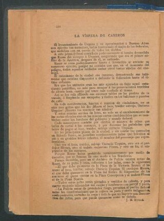 La víspera de Caseros