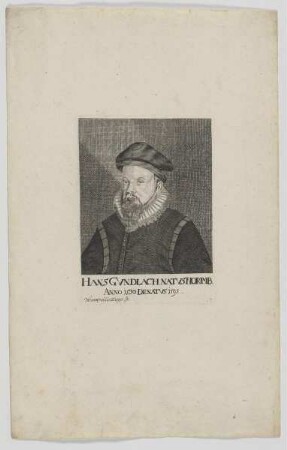 Bildnis des Hans Gvndlach