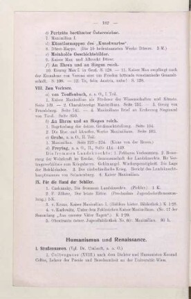 Humanismus und Renaissance