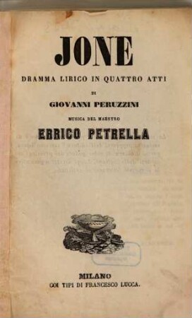 Jone : dramma lirico in quattro atti