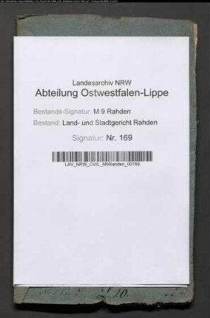 Erblasser: Lübbe, Marie Charlotte, geb. Langhorst: