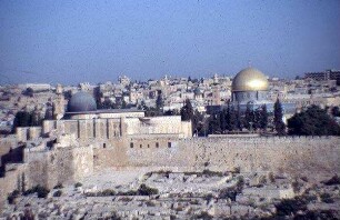 Felsendom vom Maison d'Abraham [Jerusalem, Israel-Exkursion]