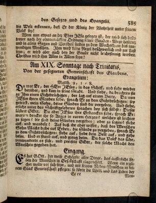 585-596, Am XIX. Sonntage nach Trinitatis