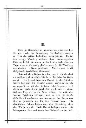 III. [Geschichte des Evangeliums.]