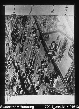 Luftaufnahme Borgfelde (1952)