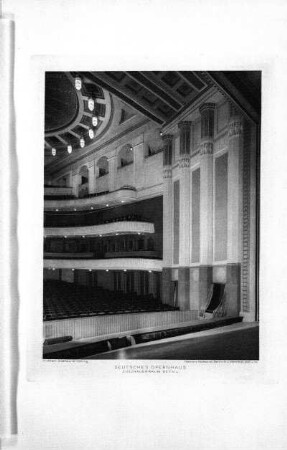 Deutsches Opernhaus. Zuschauerraum Detail