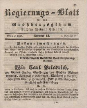 Nr. 12 : 09. September 1837