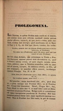 Tristium libri quinque : ad veterum librorum fidem recensuit [...]