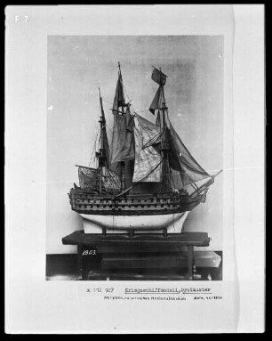 Kriegsschiffmodell, Dreimaster