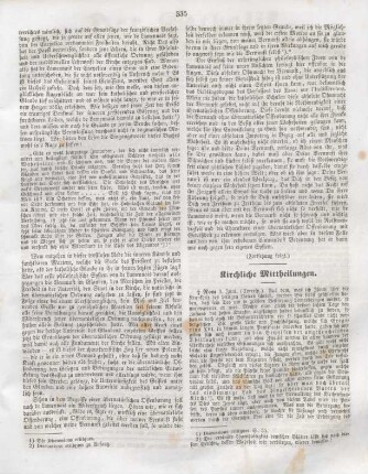 335-336 Kirchliche Mittheilungen