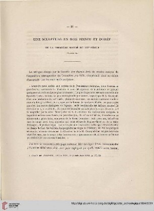 Une sculpture en bois peinte et dorée de la première moitié du XIIe siècle, [1]