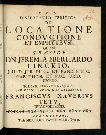 A1r-B2v, De Locatione Conductione Et Emphyteusi, ...