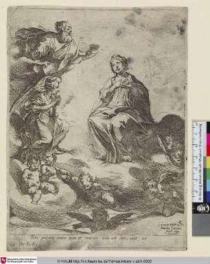 [La destination de la Ste. Vierge; The destiny of the Virgin; Die Bestimmung der Heiligen Jungfrau]